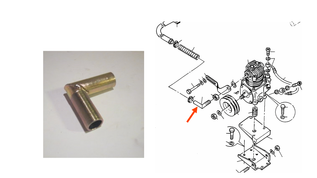 Bremser - Kompressor Vinkelrør