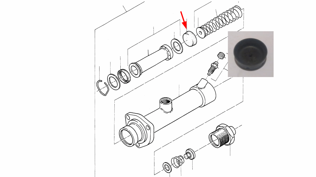 Bremser - Hovedcylinder Gummistempel