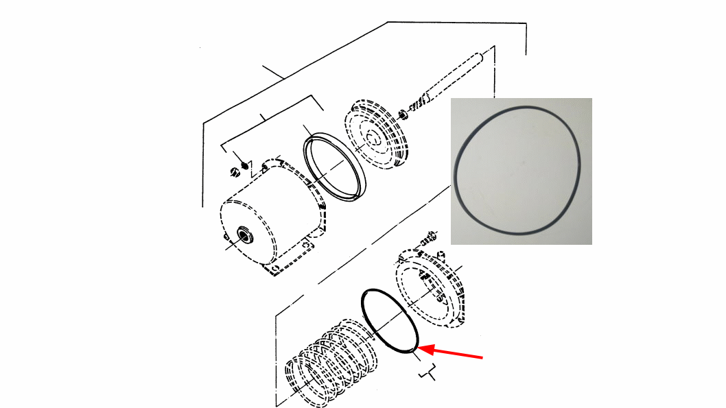 Bremser - Luftcylinder O-ring