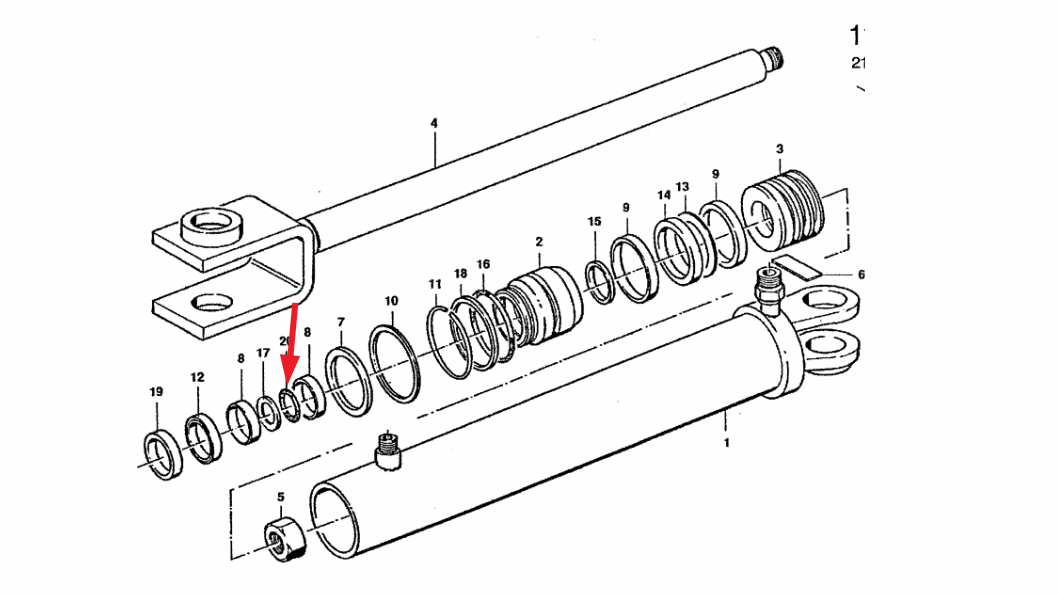 Oring Styrecylinder
